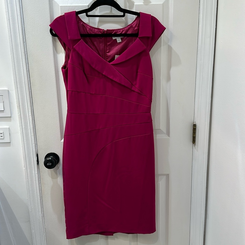 Pink dress by New York & Company.